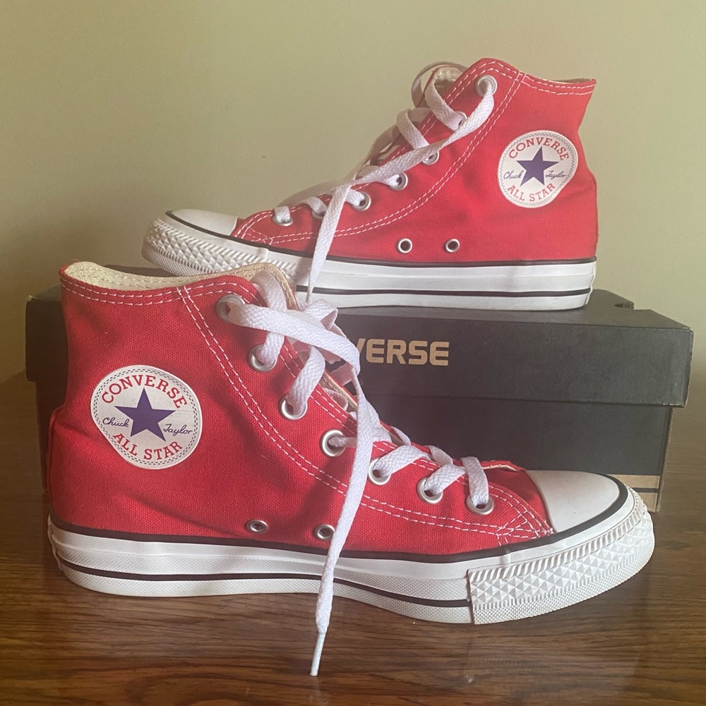 Red High-Top Converse